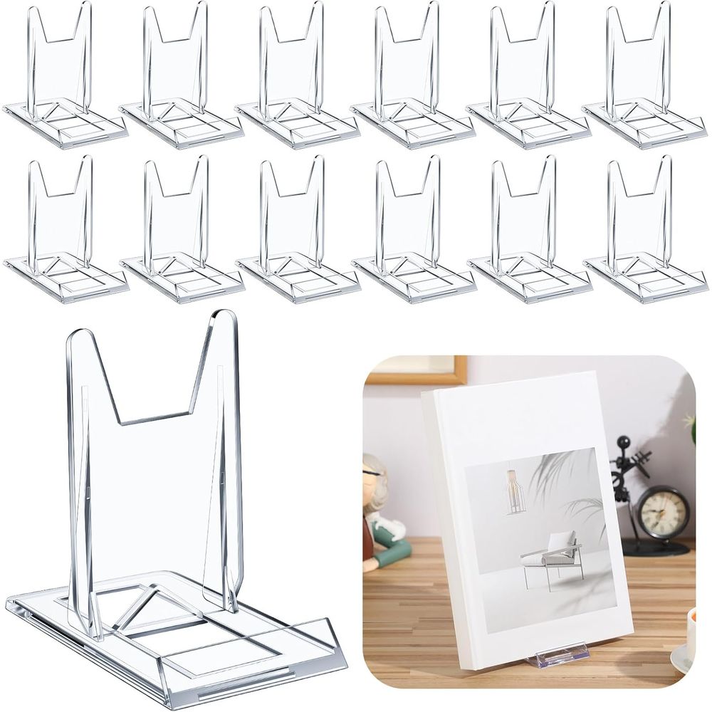 Clear Acrylic Book Stand Holder - حامل كتب أكريليك شفاف قابل للتعديل