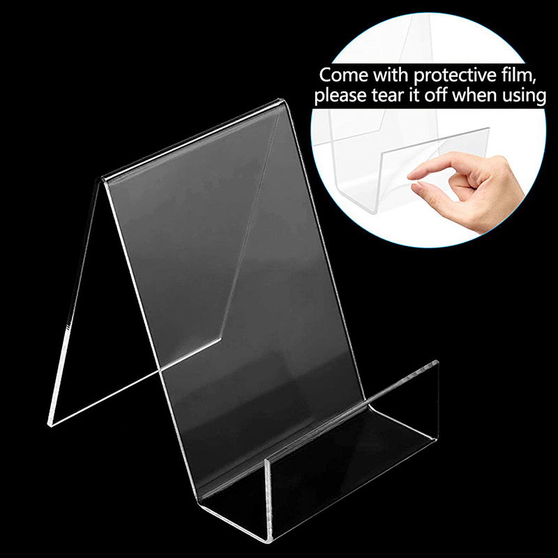 Clear Acrylic Book Stand Holder - حامل عرض أكريليك شفاف (قطعة واحدة)