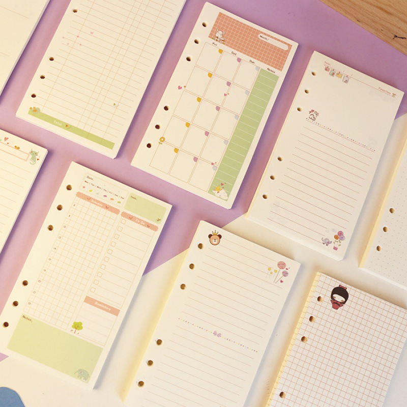 A5 Spiral Dotted Grid Notebook - دفتر ملاحظات حلزوني بأوراق قابلة للفصل