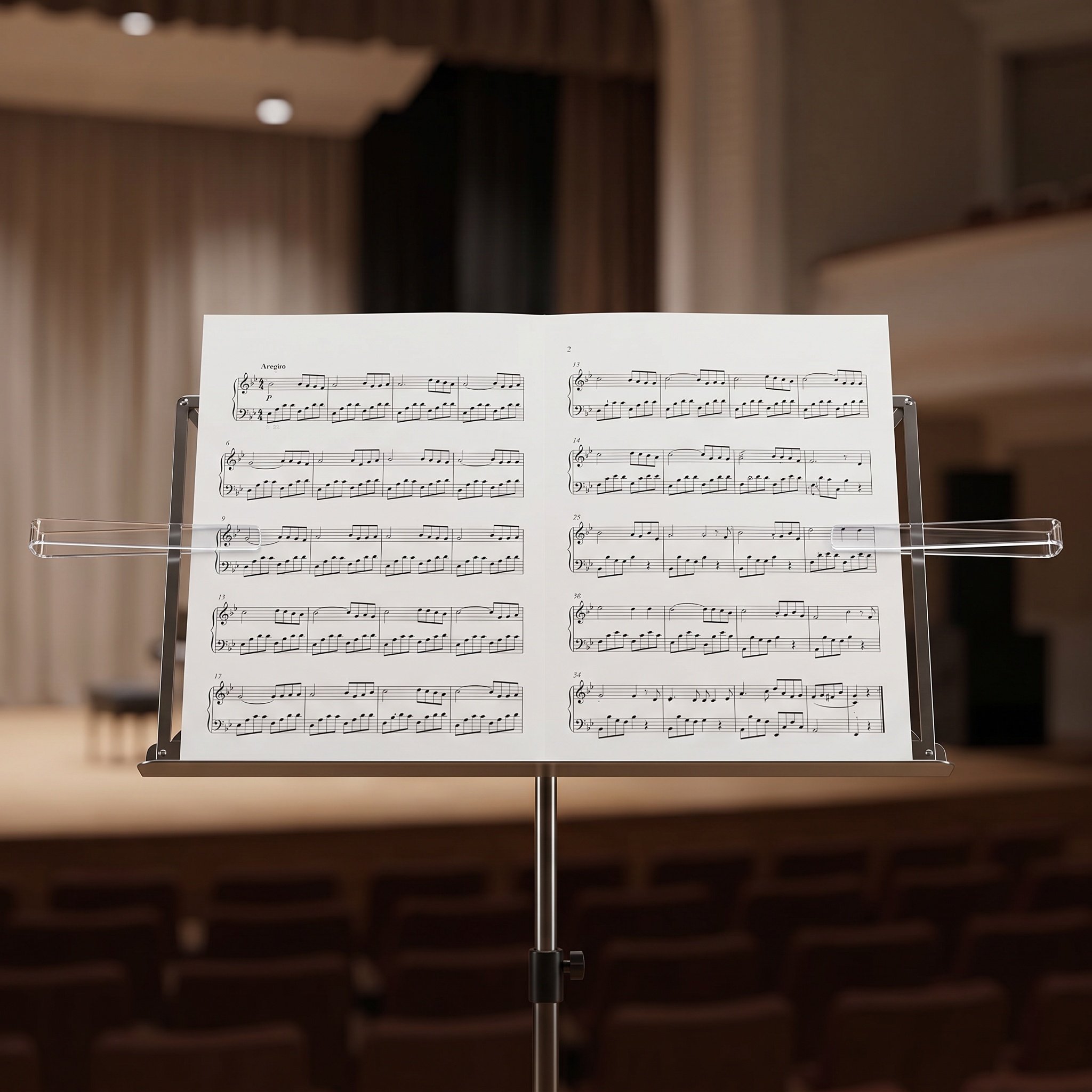 Clear Acrylic Book Stand Holder - 6 أزواج من مشابك تثبيت صفحات