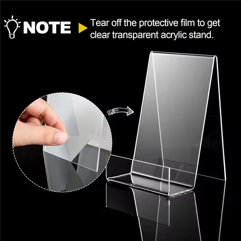 4 قطعة حامل كتب أكريليك حامل ك - مراجعة Clear Acrylic Book Stand Holder وسعره