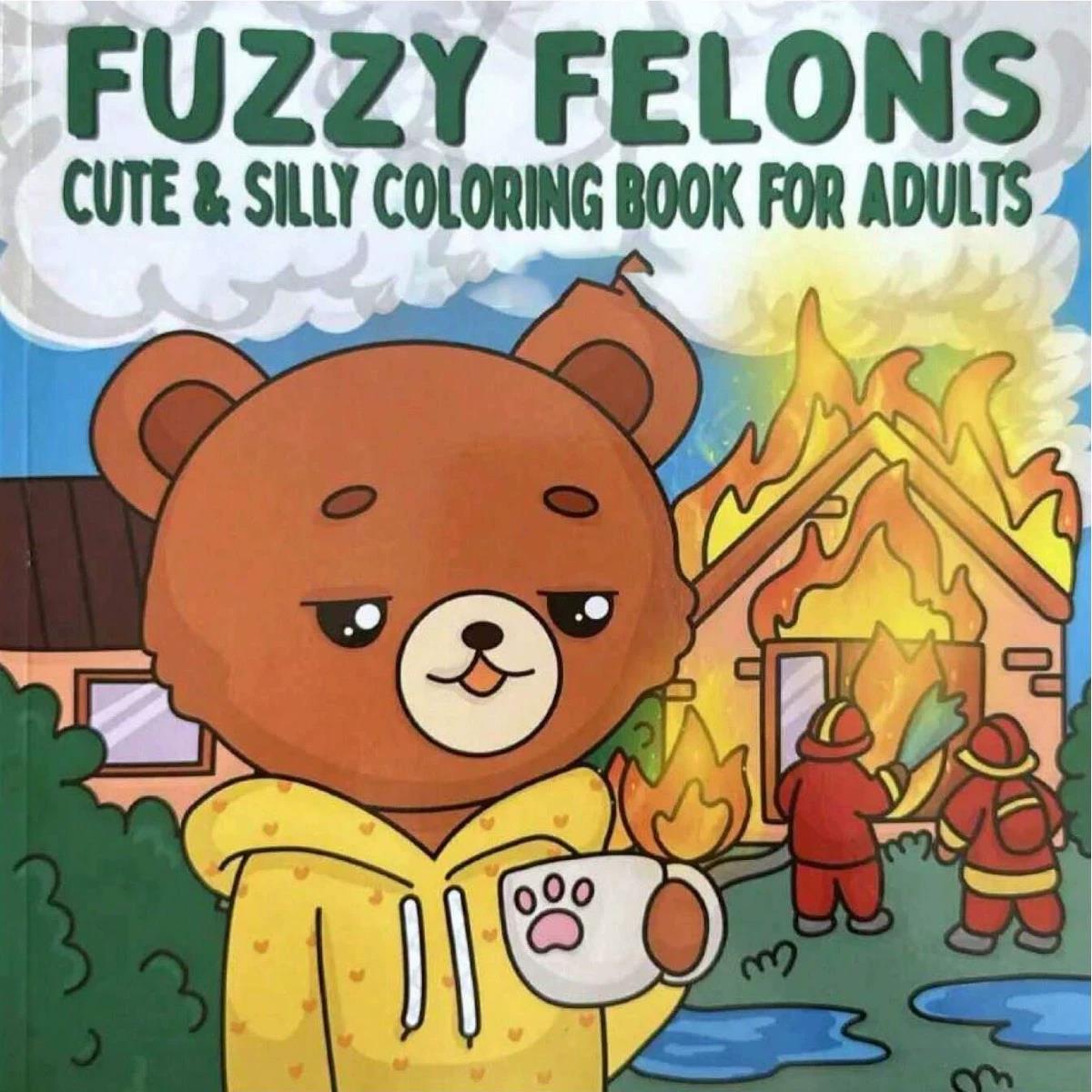 كتاب تلوين للبالغين من Fuzzy F - مراجعة Adult Coloring Book Stress Relief وسعره