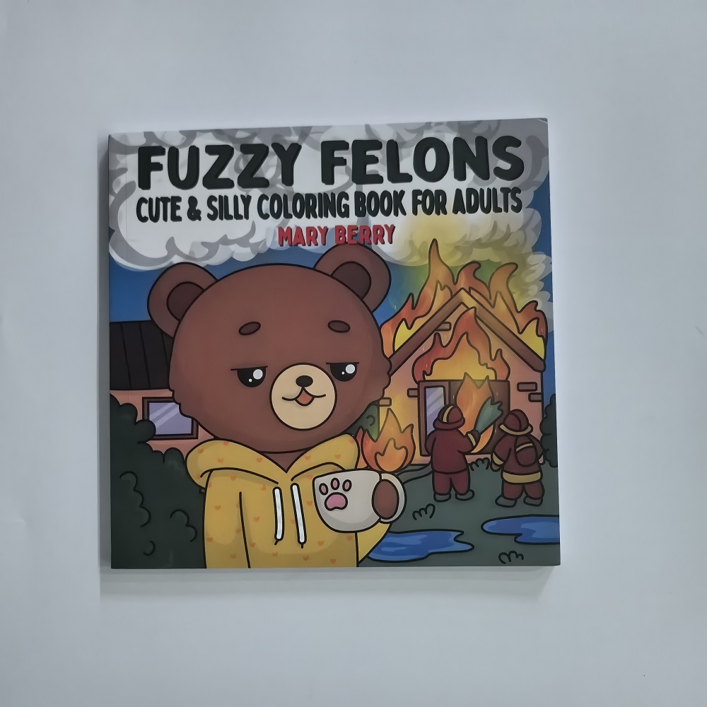 كتاب تلوين للبالغين من Fuzzy F - مراجعة Adult Coloring Book Stress Relief وسعره