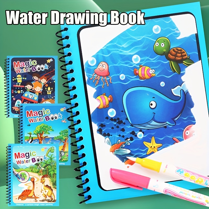 كتاب سحري رسم مائي ألعاب مونتي - مراجعة Reusable Water Magic Coloring Book وسعره