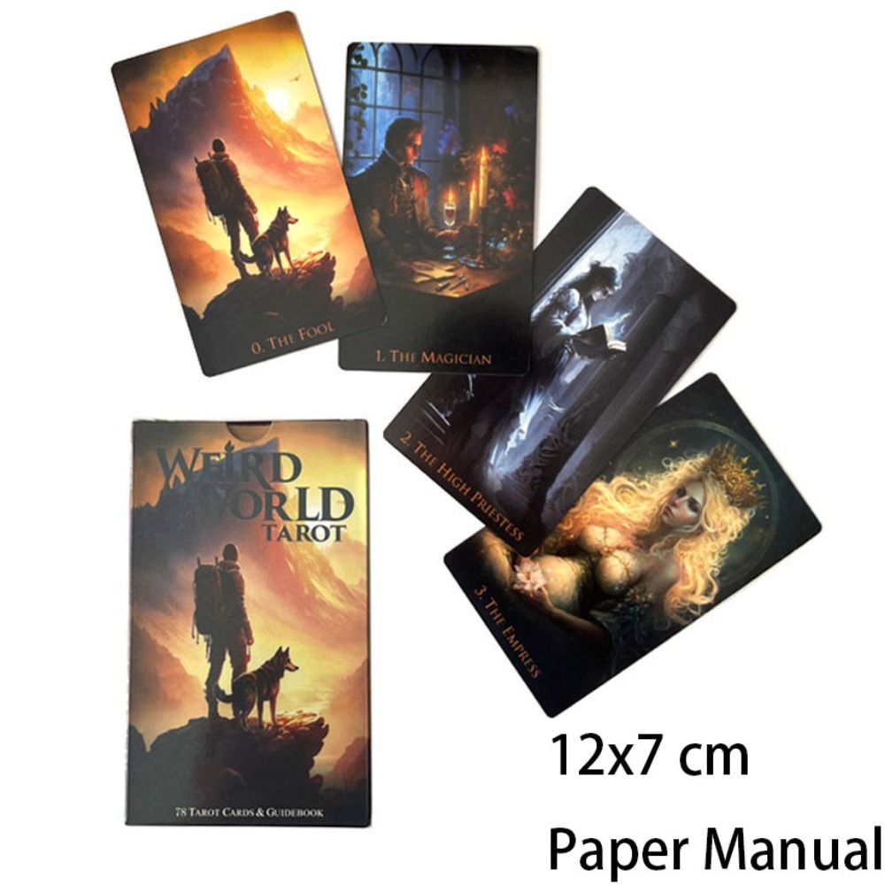 12*7 سنتيمتر عالم غريب التارو  - مراجعة Tarot Deck With Guidebook وسعره