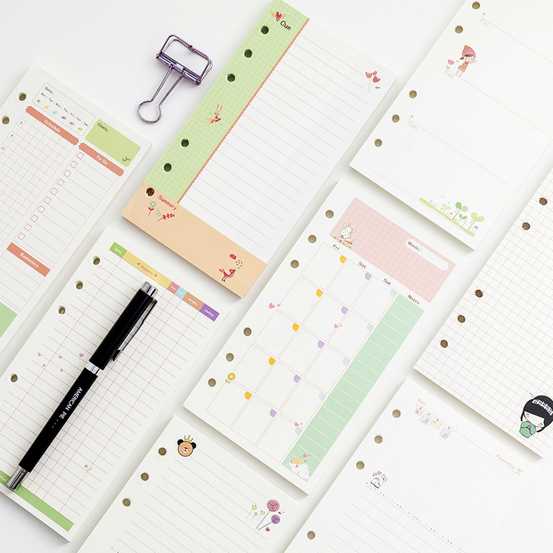 Kawayi A5 A6 دفتر أوراق فضفاضة - مراجعة A5 Spiral Dotted Grid Notebook وسعره