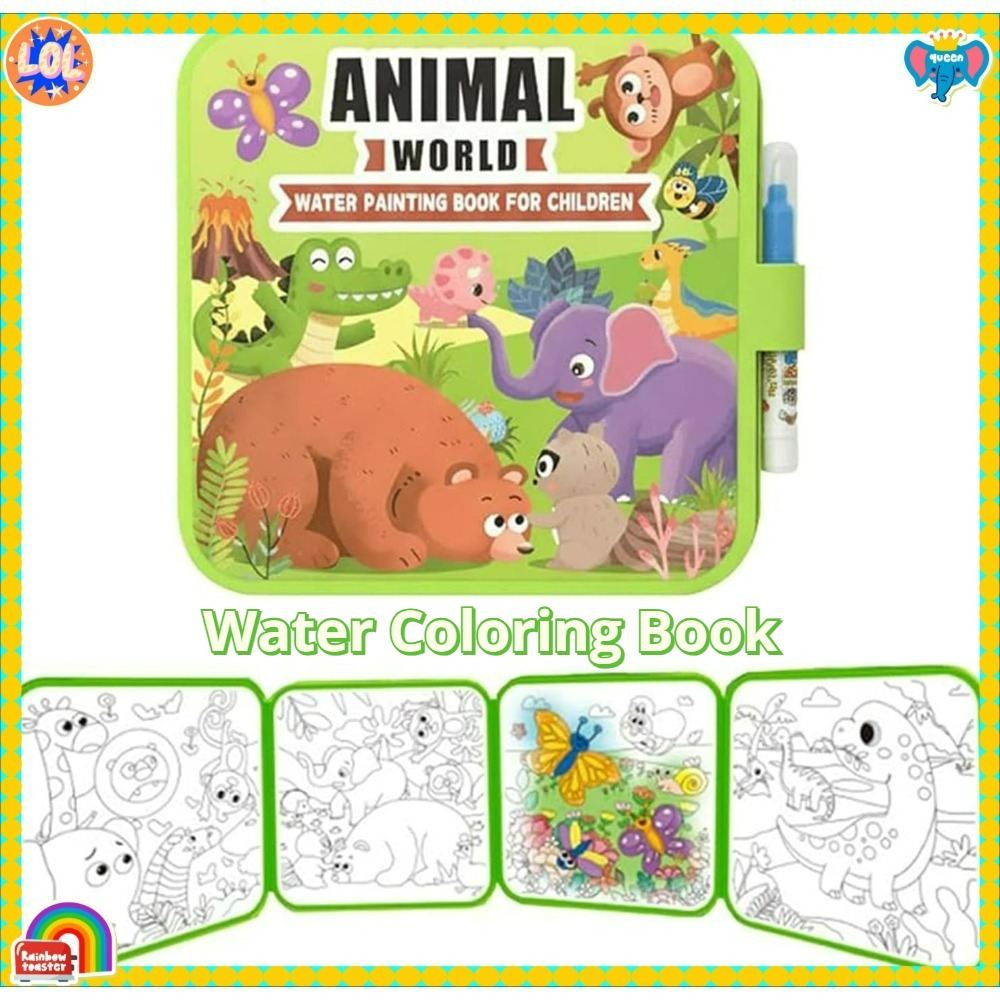 مجموعة كتب تلوين مائية سحرية م - مراجعة Reusable Water Magic Coloring Book وسعره