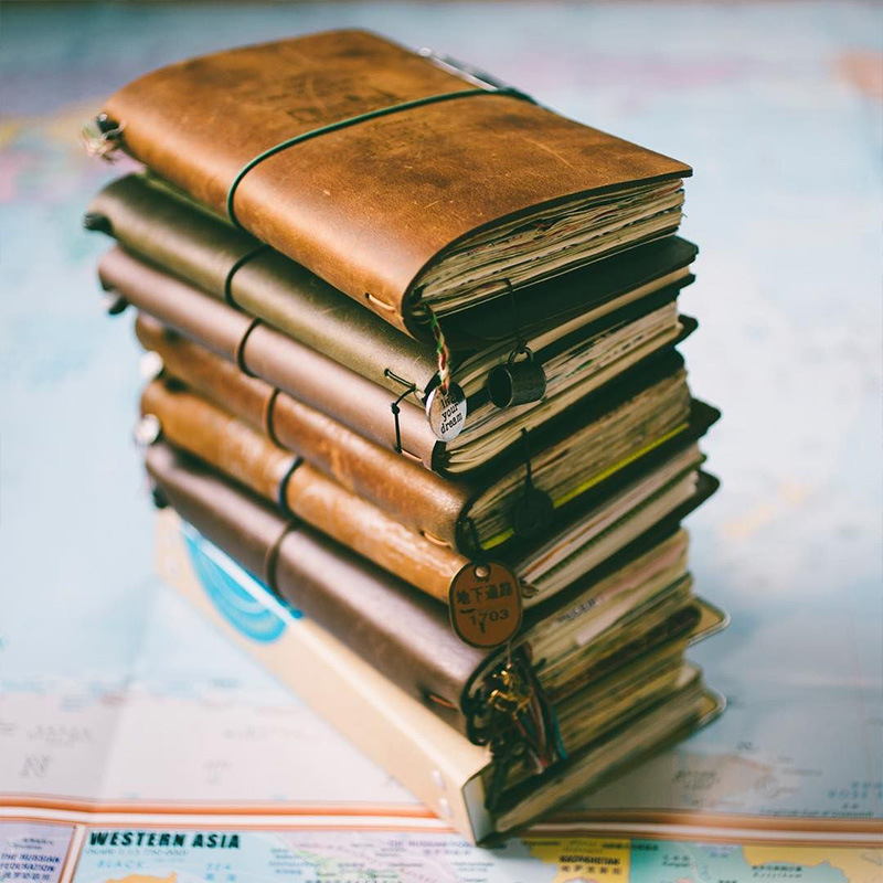 معيبة الرجعية دفتر بغلاف من ال - مراجعة Vintage Leather Journal Notebook وسعره