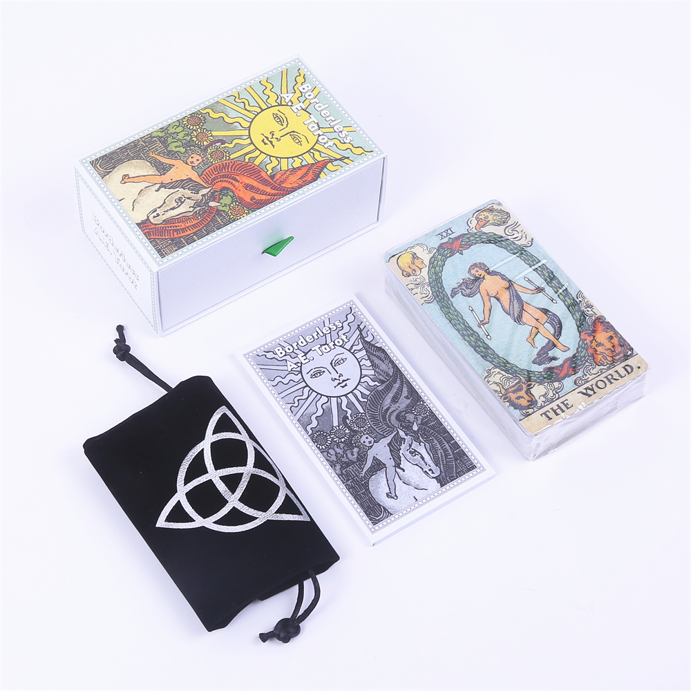بدون حدود A E. 12 × 7 بطاقات ا - مراجعة Tarot Deck With Guidebook وسعره