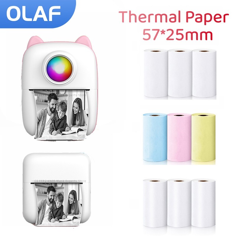 لفائف الورق الحراري ذاتية اللص - مراجعة Mini Pocket Thermal Printer Paper Roll وسعره