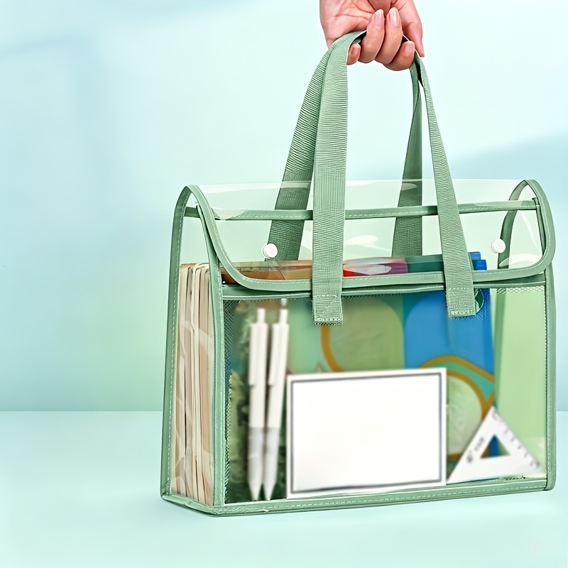 حقيبة يد شفافة مزدوجة الطبقات  - مراجعة Stationery Books وسعره