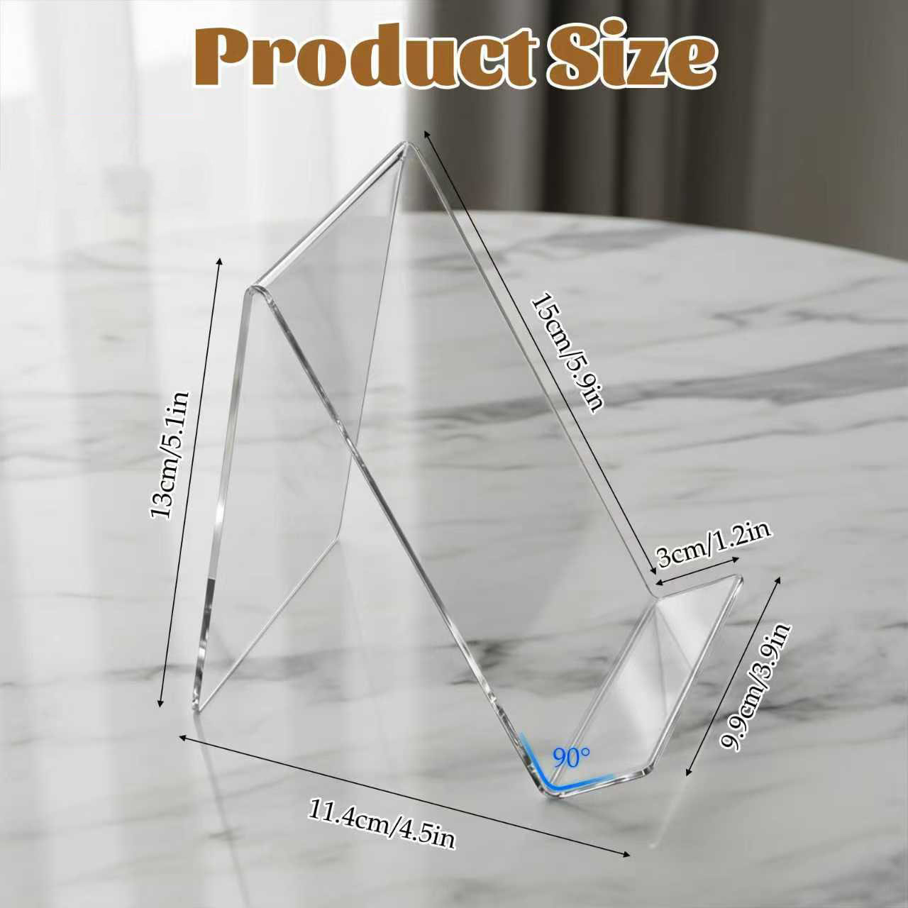 حامل كتب أكريليك شفاف، 12 قطعة - مراجعة Clear Acrylic Book Stand Holder وسعره