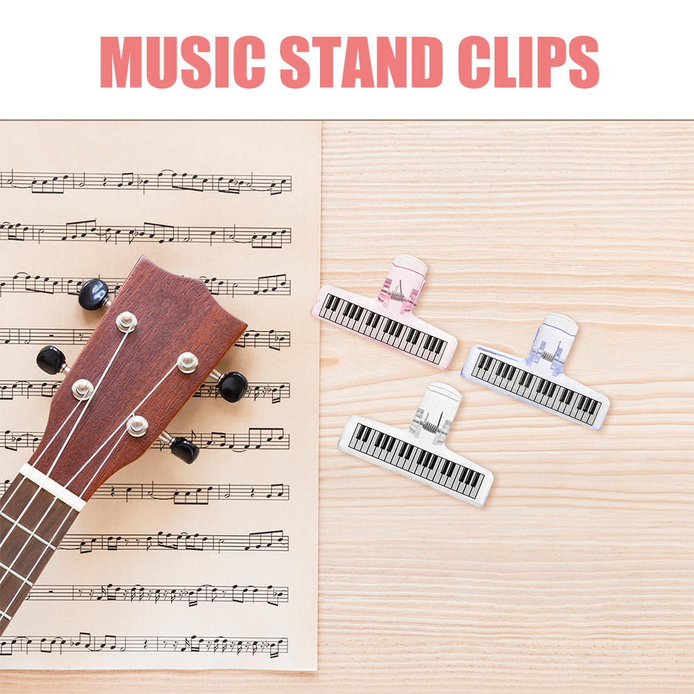 6 قطع مشابك حامل النوتة الموسي - مراجعة Clear Acrylic Book Stand Holder وسعره