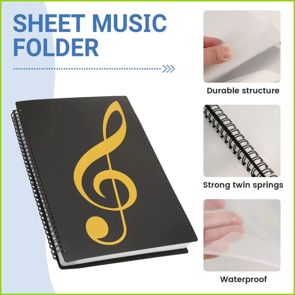 حافظة ملزمة مرنة لـ 40 صفحة من - مراجعة Blank Sheet Music Notebook وسعره