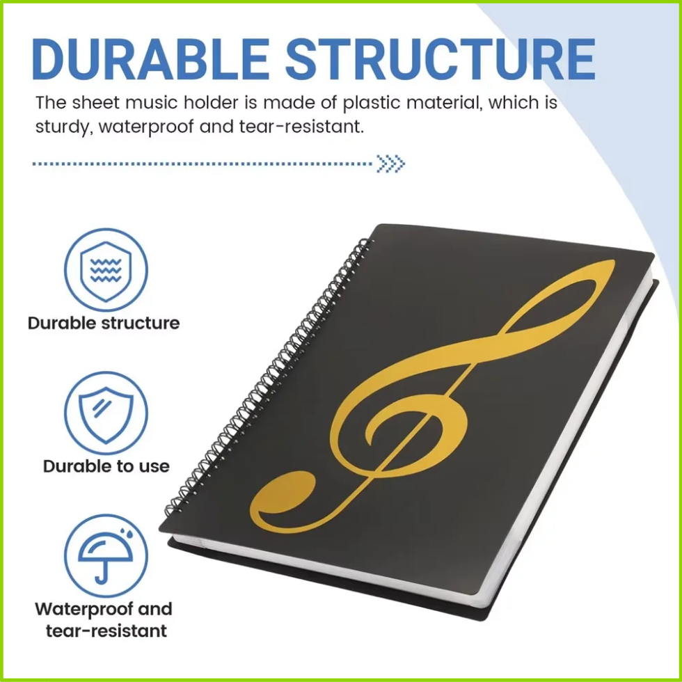حافظة ملزمة مرنة لـ 40 صفحة من - مراجعة Blank Sheet Music Notebook وسعره