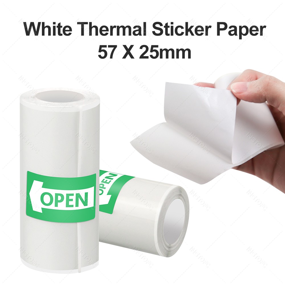 ورق لاصق قابل للطباعة 3 ~ 15 ق - مراجعة Mini Pocket Thermal Printer Paper Roll وسعره